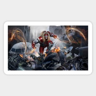 Omega Red Sticker